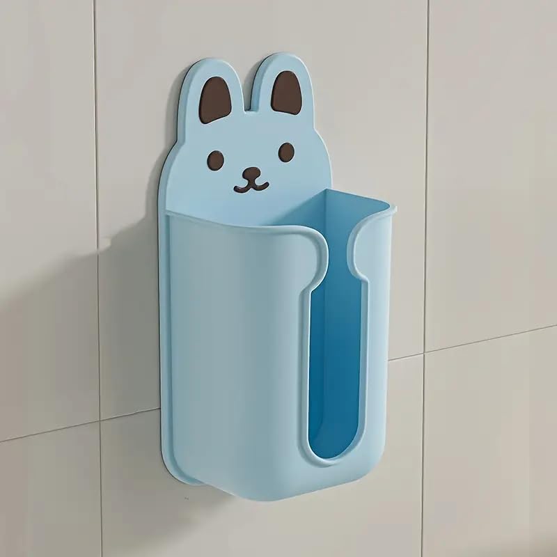 Apexx Self-Adhesive Wall-Mounted Tissue Holder for Living Room, Bedroom, Kitchen & Bathroom - Cartoon Design, Multi Color, Space-Saving Napkin Rack & Tissue Paper Container - Image 3