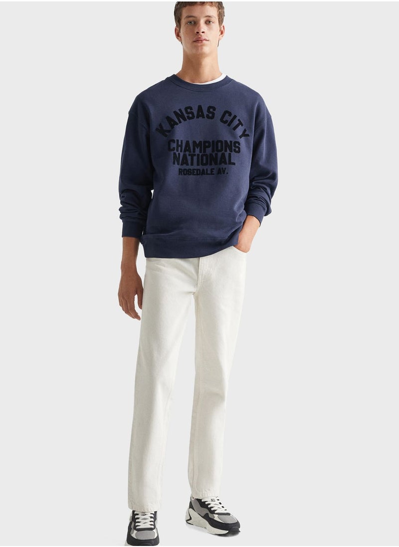 MANGO - Youth Text Print Sweatshirt - Image 1
