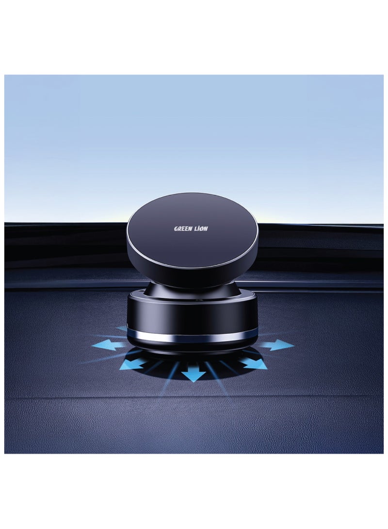 GREEN LION Auto Suction Phone Holder / MagSafe Compatible / 360° Rotation / 7 Days Working Time / One Hand Compatible / Strong Suction Cup / 16x N52 Magnets / ABS Material / 1.5 kg Absorption Force - Black - Image 2