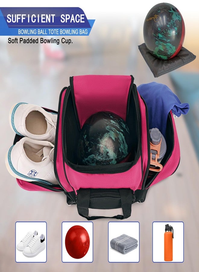 LARIPOP Bowling Ball Bag - Single Ball Tote with Padded Holder - Fits Shoes up to Mens Size 14 and Accessories - Image 3