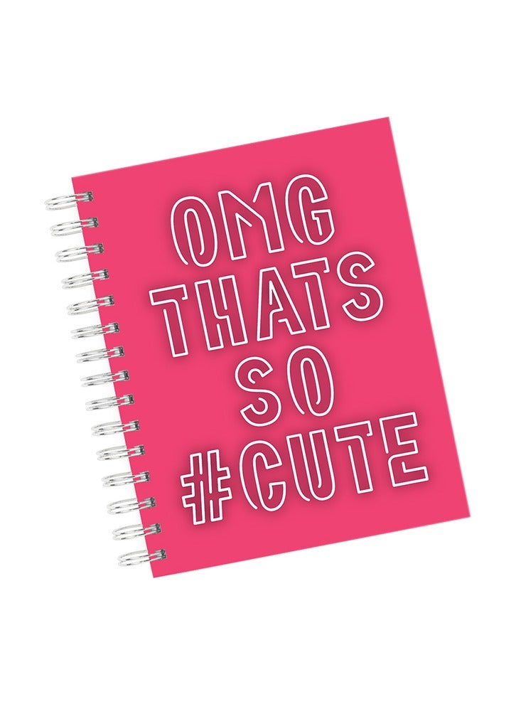 LIT Omg Thats So Cute Notebook Spiral Hardcover  - Image 1