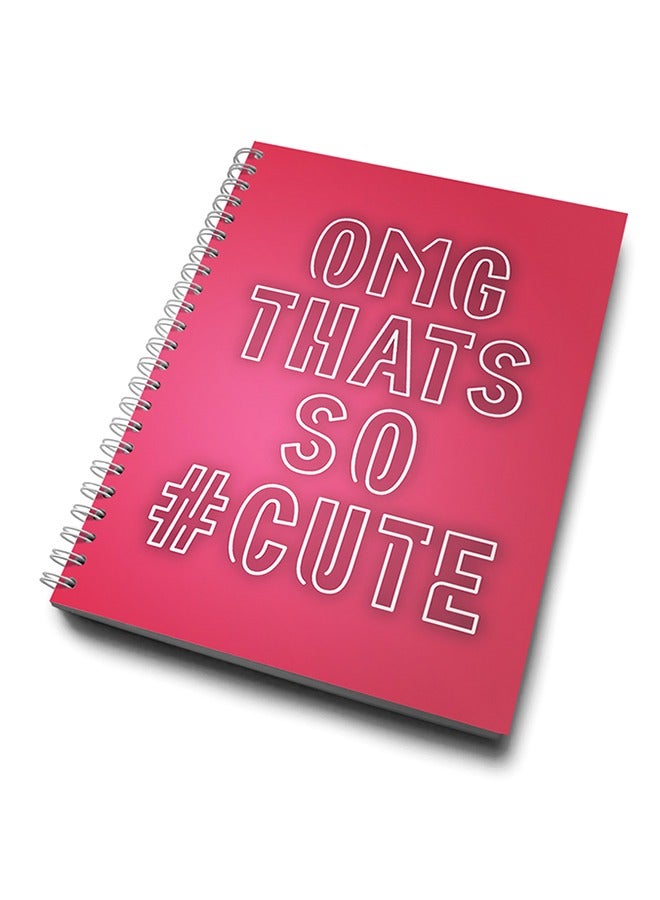 LIT Omg Thats So Cute Notebook Spiral Hardcover  - Image 2