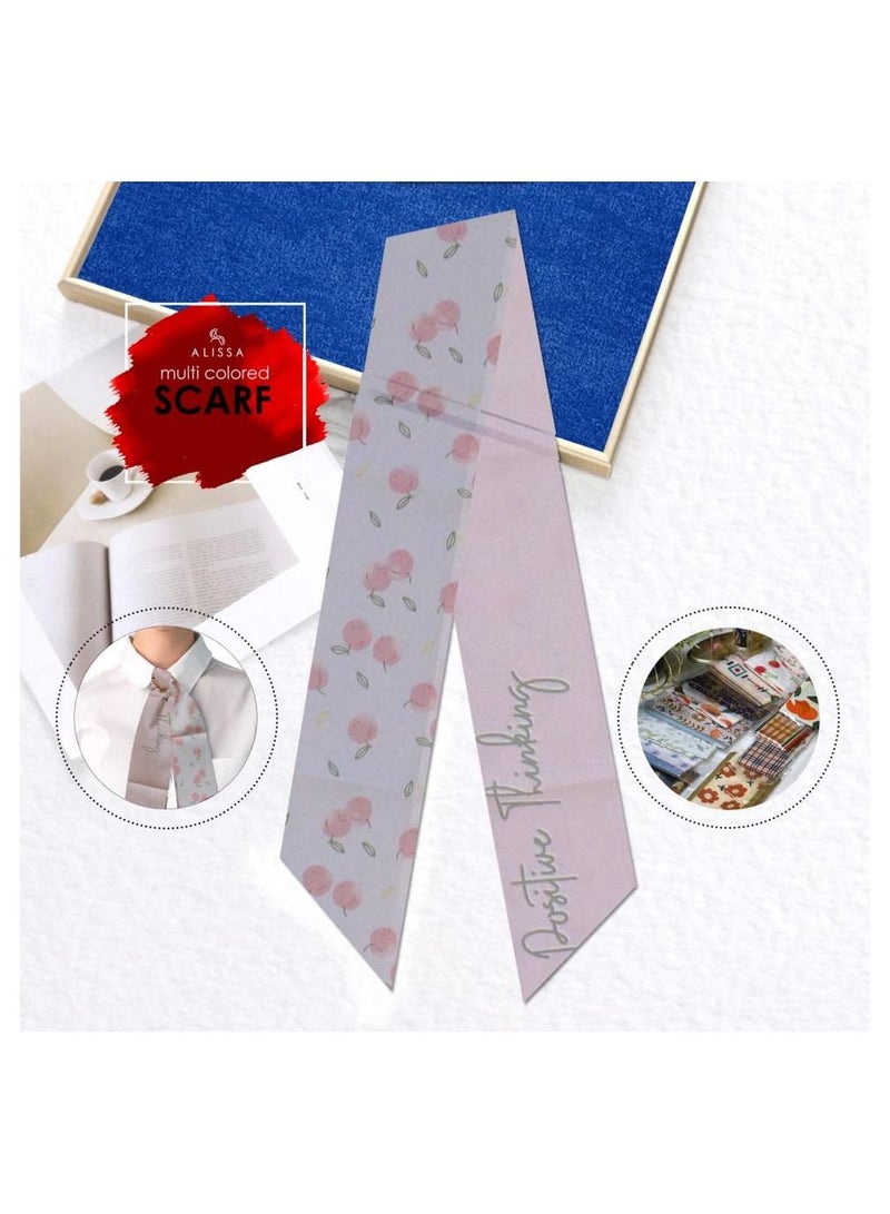 Alissa 1Pc Hair Tie Scarf Bag Tie Scarf Women's Fashion Accessories for Bag hair Ties - Image 5