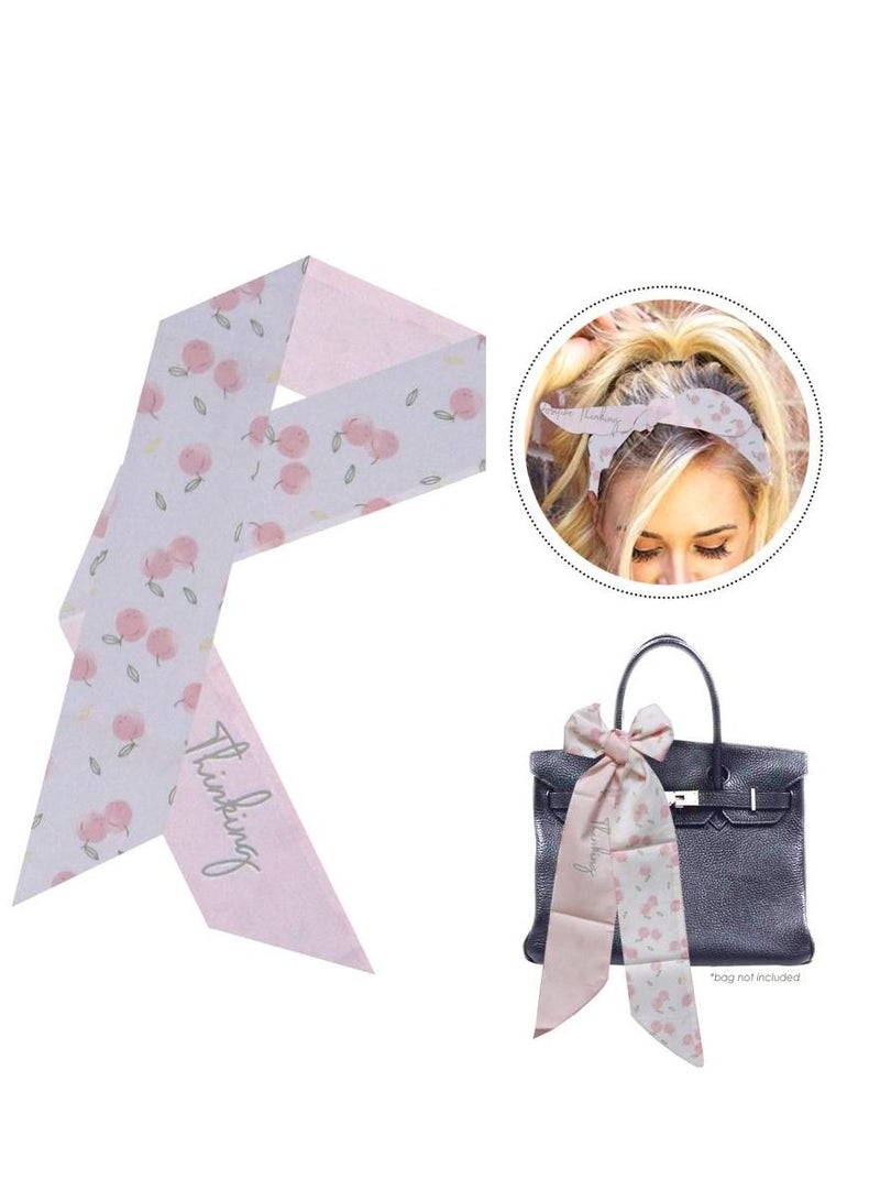 Alissa 1Pc Hair Tie Scarf Bag Tie Scarf Women's Fashion Accessories for Bag hair Ties - Image 1