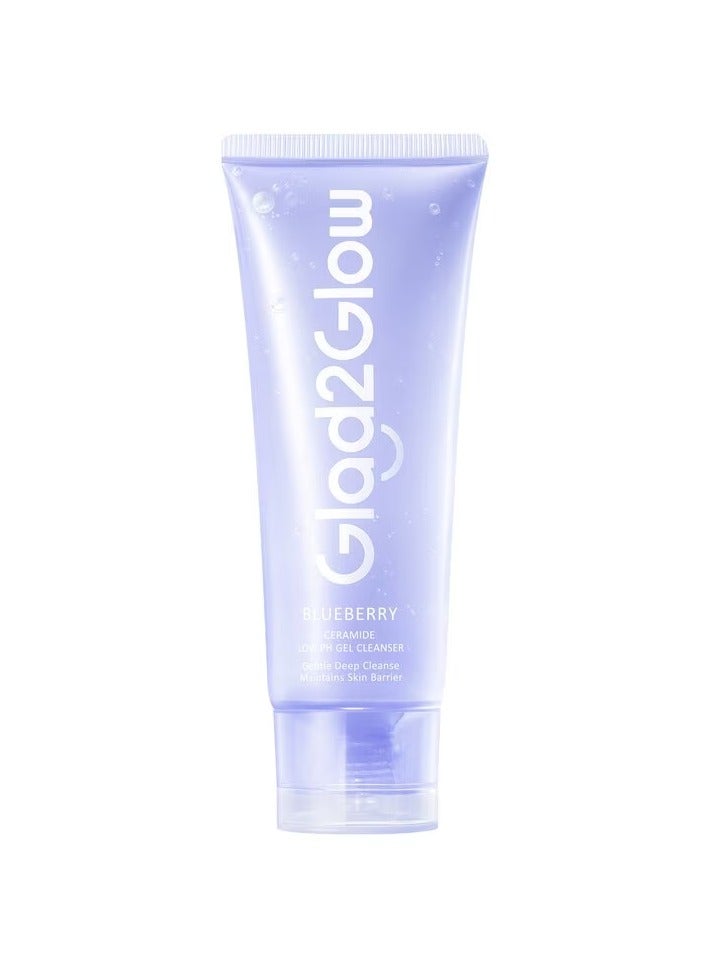 Glad2Glow Complete Set: Blueberry Ceramide Moisturizer 30g with Blueberry Ceramide Low pH cleanser 70ml - Skin Barrier Repair and Acne Moisturizer - Image 3