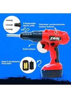 Toy Choi's Toy Choi's 82pcs Kids Workbench - STEM Construction Toy Tool Set with Realistic Tools Electric Drill, Tool Bench Gift for Boys Girls Age3-5 4-8  - Image 4
