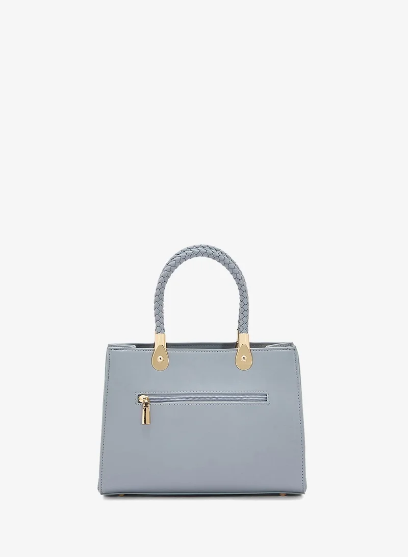 Khizana Croc Print Satchel Bag