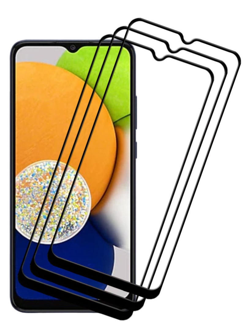 ACLIX 3 Pieces Antistatic ESD Dustproof Premium Quality High Definition Tempered Glass Screen Protector Designed For Samsung Galaxy A03 - Image 1
