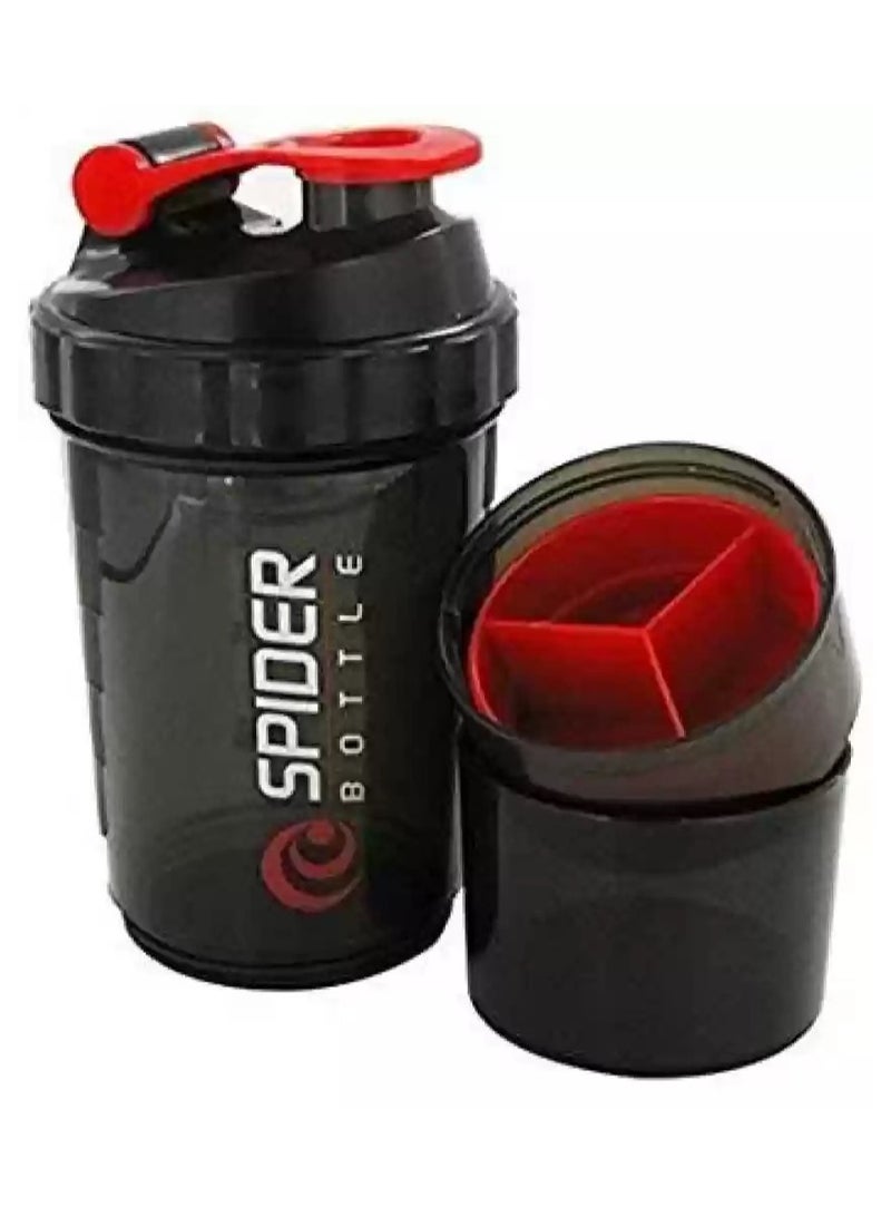 سبايدر بوتل برو ستاك شيكر - زجاجة ثلاثية الطبقات سعة 500 مل لعشاق الرياضة - Image 3