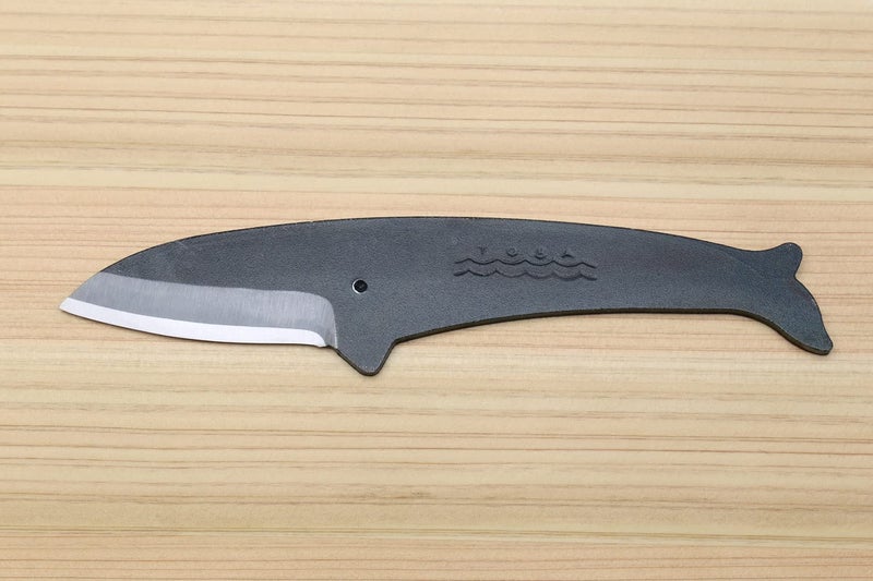 Yoshihiro Shiroko High Carbon Steel Kurouchi KUJIRA Whale Japanese Utility Knife (Type D) Made in Japan - Image 3