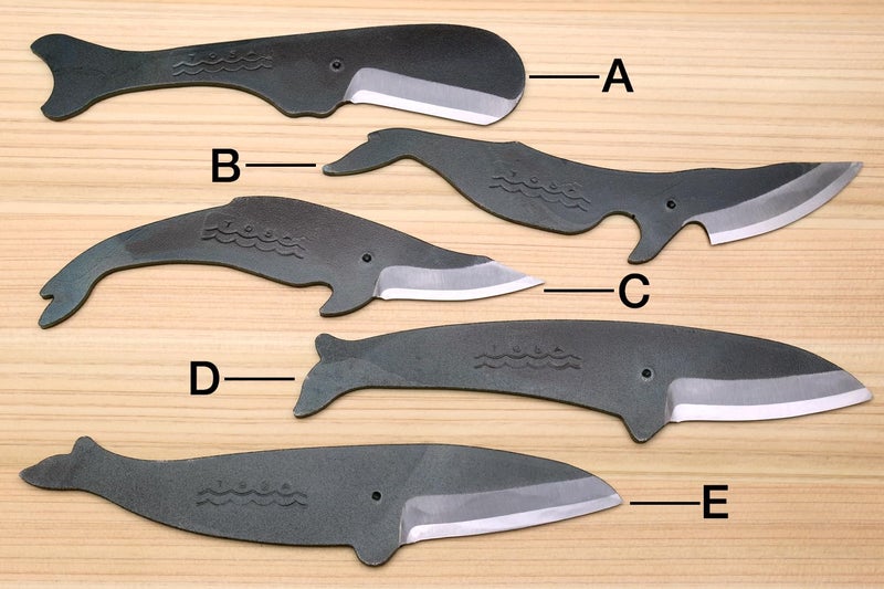 Yoshihiro Shiroko High Carbon Steel Kurouchi KUJIRA Whale Japanese Utility Knife (Type D) Made in Japan - Image 4