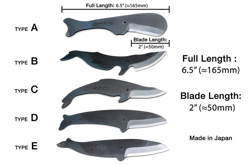 Yoshihiro Shiroko High Carbon Steel Kurouchi KUJIRA Whale Japanese Utility Knife (Type D) Made in Japan - Image 5