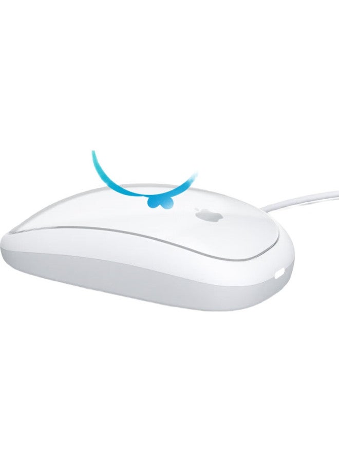 Mryc Apple Magic Mouse Wireless Charging Pad, Ergonomic Design, Optimized For Comfort, Palm Rest, Wrist Support, Magnetic Base, For Macbook, White - Image 3