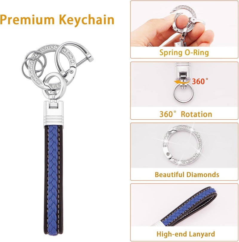 Koaudb TPU Car Key Case Cover for Ford Models with Key Chain Lanyard - Image 5