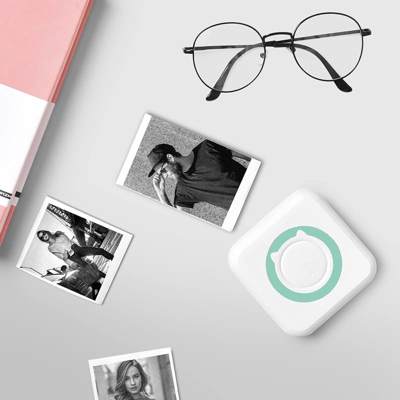 Mini Pocket Sticker Printer, 1Pcs Bluetooth Wireless Portable Mobile Printer Machine Thermal Printer for Notes, Memo, Photo, Pocket Label Receipt Printer Compatible with iOS  Android - Image 5