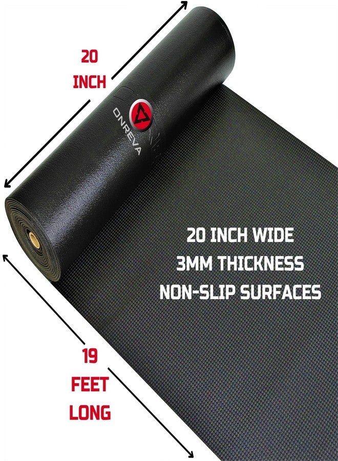 ONREVA Tool Box Liner 20 inch wide x 19 ft Large, Thick Heavy Duty Toolbox Drawer Liners, Rolling Tool Chest Foam Mat, Shelf Rubber Mat, Black Non-slip Organizer Pad for Cabinet, Workbench - Image 2