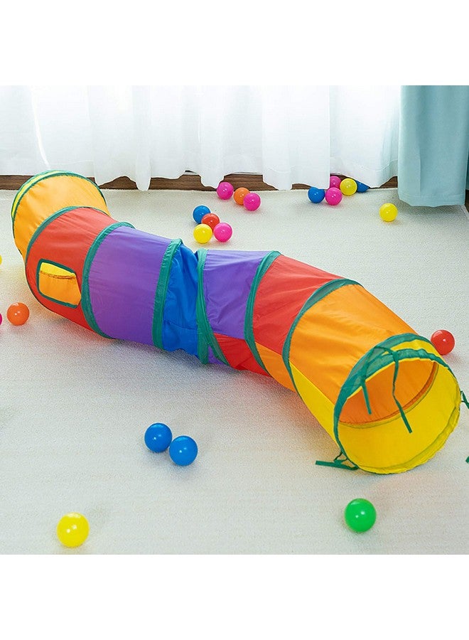 iCAGY Cat Tunnel for Indoor Cats Interactive, Rabbit Tunnel Toys, Pet Toys Play Tunnels for Cats Kittens Rabbits Puppies Crinkle Pop Up 47" Shape S - Image 5