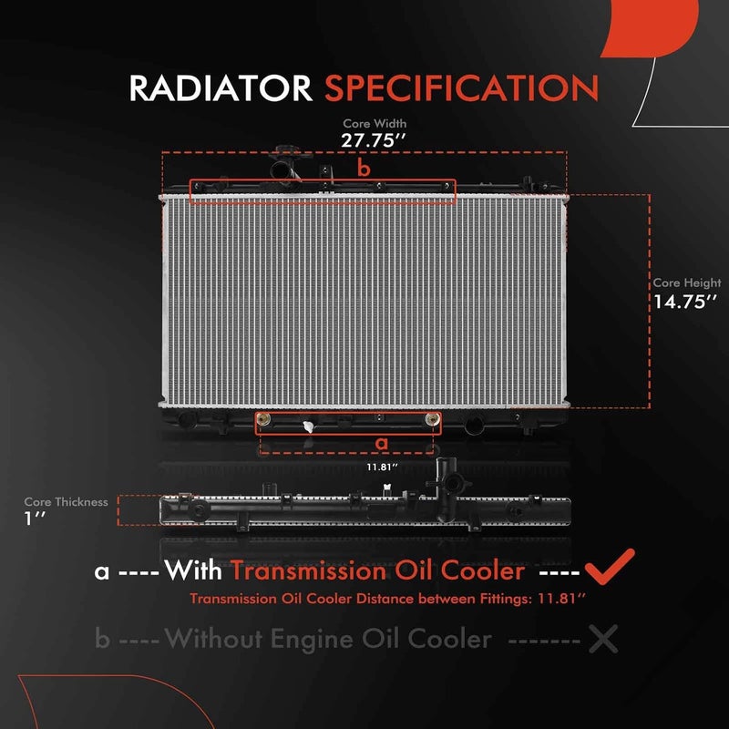A-Premium Radiator Replacement for Suzuki SX4 2010-2013 2.0L - Image 2