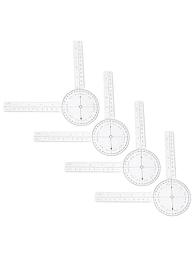 4Pcs 8 Inch Folding Goniometer Protractor Ruler for Occupational Therapy and Home Use - Image 1