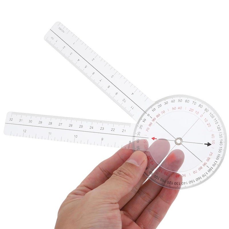 4Pcs 8 Inch Folding Goniometer Protractor Ruler for Occupational Therapy and Home Use - Image 4