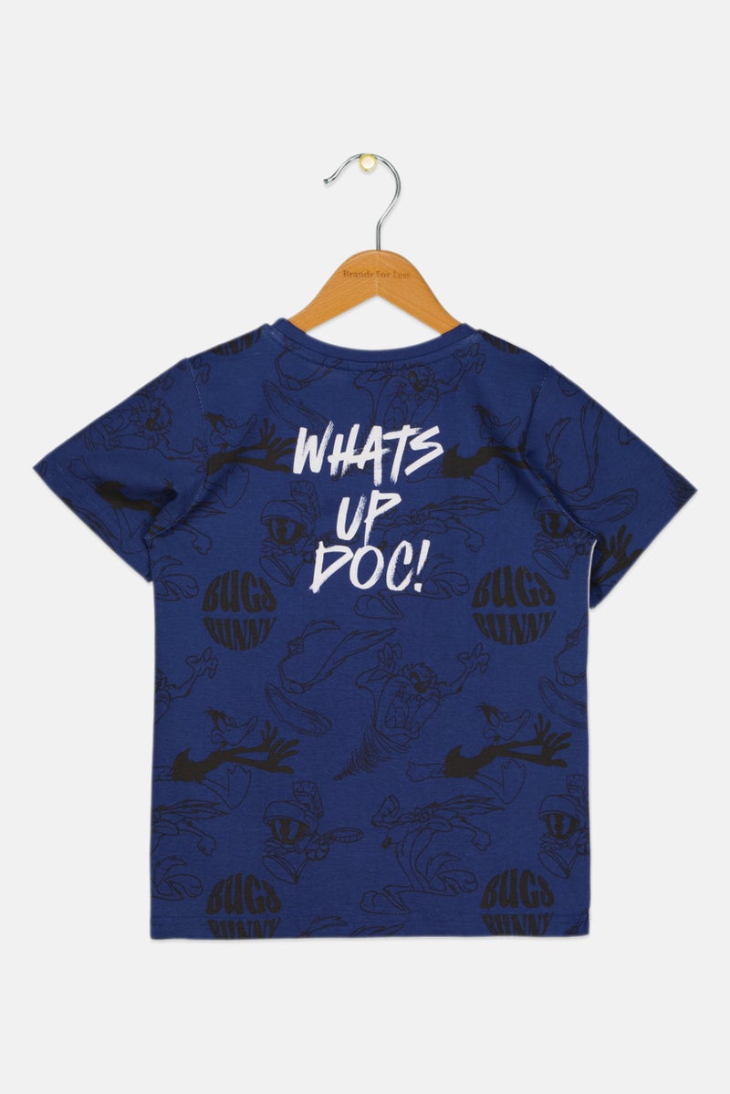 Looney Tunes Kids Boy Crew Neck Short Sleeves Graphic Print T-Shirt, Multicolor  - Image 2