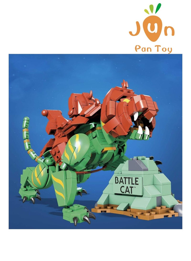 Original Masters Of The Universe Mega Construx Battle Cat Pro Builders 537 Pieces Building Blocks Set Collectible Construction Toy Model Display Gifts For Boys Kids 10 Years Plus - Image 4