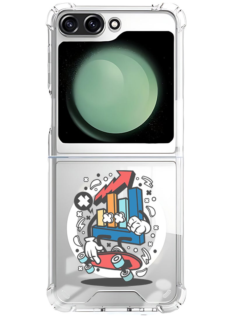 Theodor Magnetic Case for Samsung Galaxy Z Flip 6 Compatible with MagSafe Wireless Charging, Shockproof Phone Bumper Cover Stocks Market - Image 1