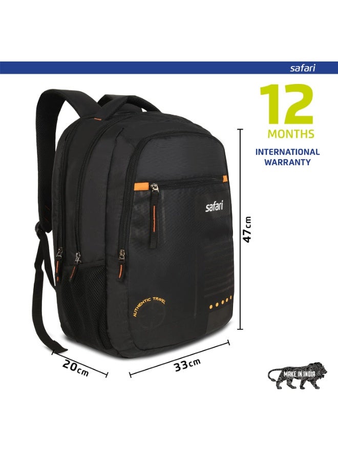 سفاري Safari Swagpack 35 Ltrs Large Laptop Backpack With 3 Compartments and Raincover - Black (SWAGPACK19CBBLK) - Image 5