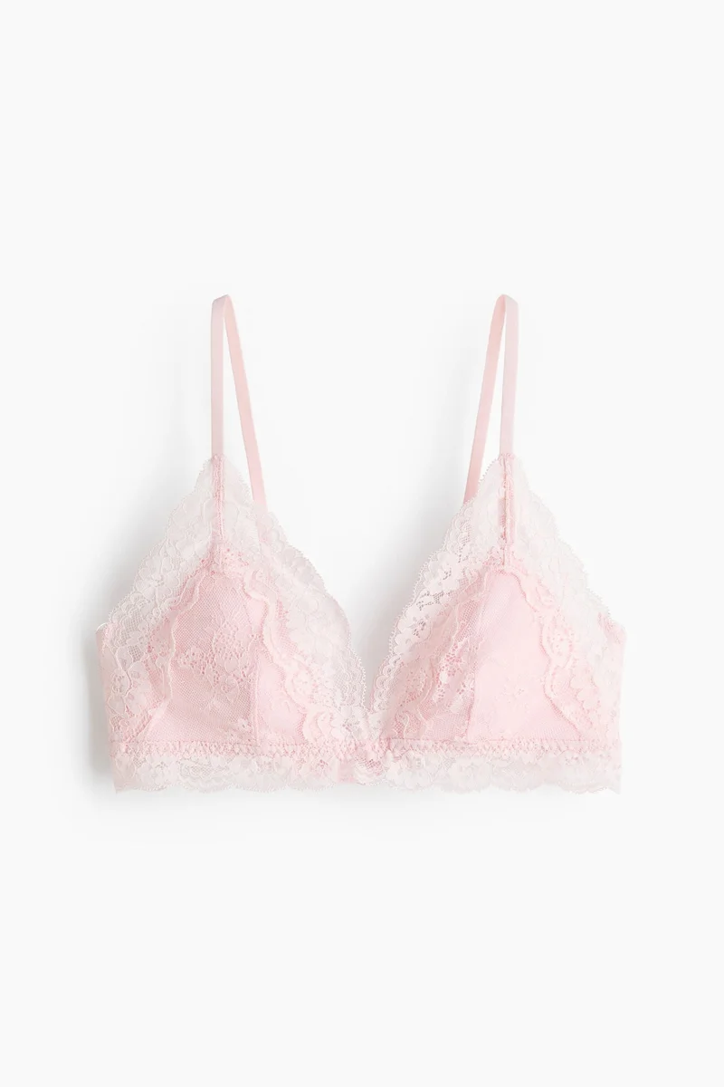 H&M Padded soft lace bra
