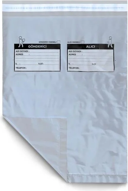Ambalaj Pazarı Packaging Market Gray Cargo Bag Without Pocket 17X25+4 cm - 250 Pieces