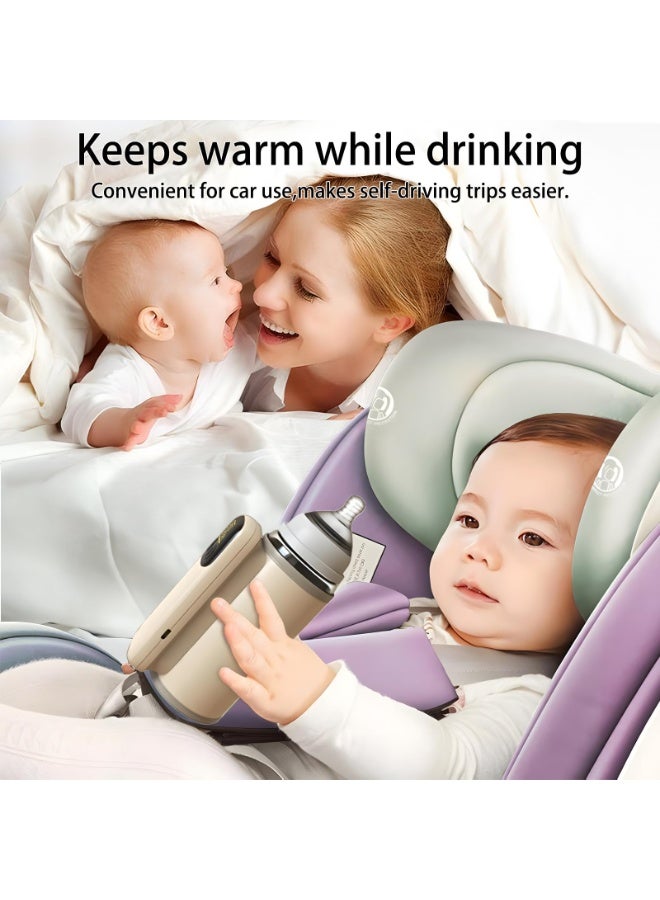 Chabeia Portable Bottle Warmer,Portable Bottle Warmer for Travel,Fast Baby Milk Warmer, Capacity of 6000 MAh, Fits All Bottle Shapes (1 PCS) - Image 2