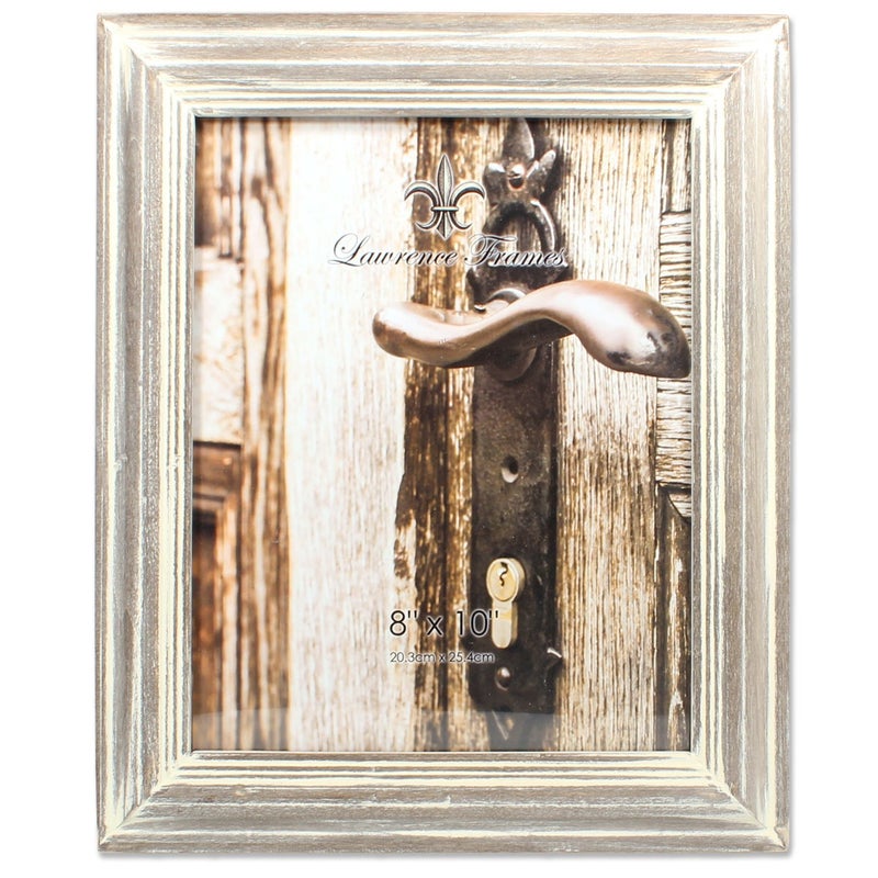 Lawrence Frames 8x10 Washed Gray Picture Frame 