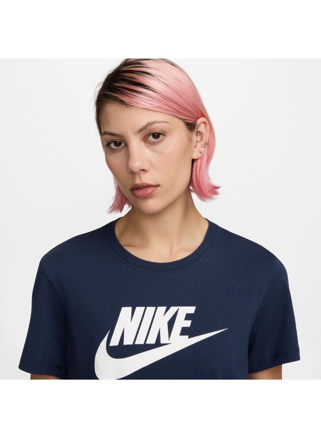 Nike Women’s Nike Sportswear Club Icon Futura Short-Sleeve T-Shirt - Image 2