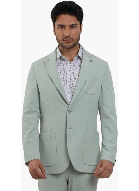 Green Men's Slim Fit Plain Mono Collar Casual Jacket 104431 - pzsku/Z3B58D51EA8E0B9D78202Z/45/_/1731082241/4bbd6825-dcc5-4d0a-bf9a-d6ca5e3ba6ed