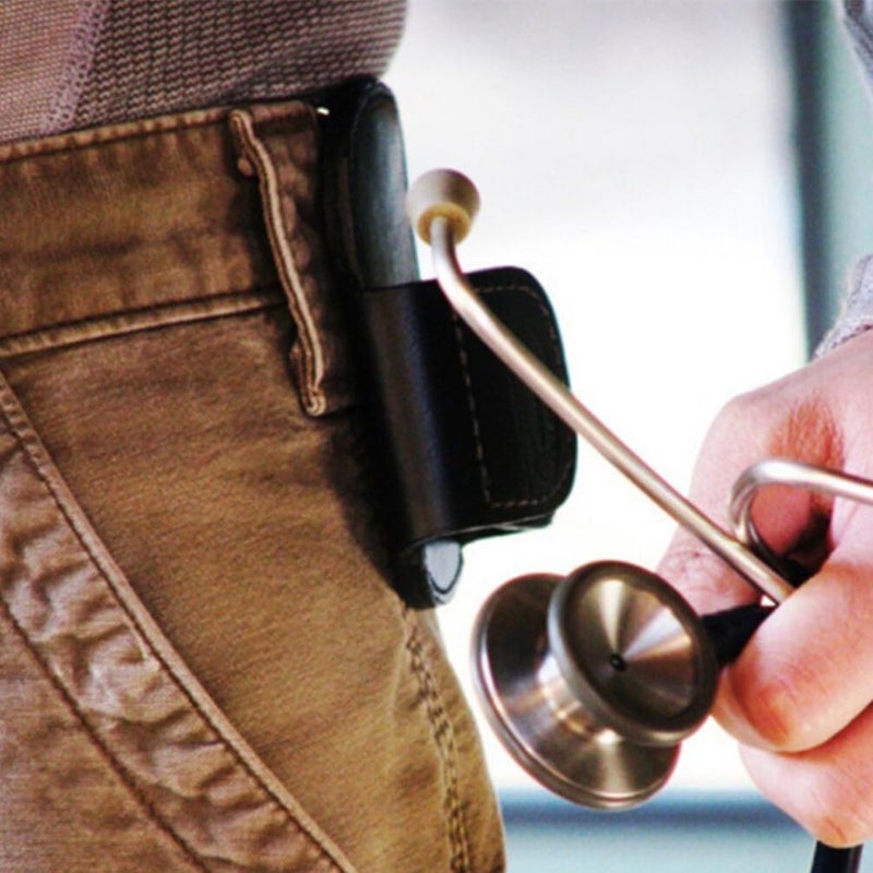 ULTECHNOVO Holder, 2pcs Clip Hip Holder Leather Protector Waist Case for Students Doctor - Image 4