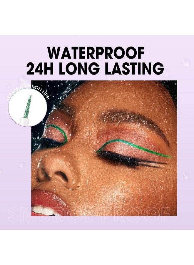 Avierll Glitter Liquid Eyeliner Set, 8 Colors, Long-Lasting Waterproof Colorful Shimmering Glitter Liquid Eyeshadow, Easy To Apply, No Smudging, Fast-Drying, Long-Lasting Eye Makeup Gift Set (8Pcs Set B) - Image 4