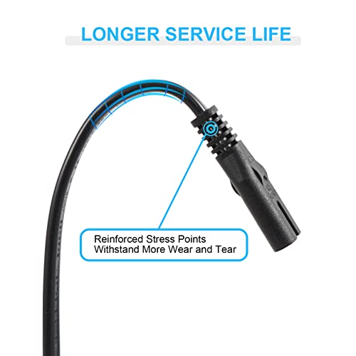 TONIWA 6 ft 2 Prong Power Cord Compatible with TCL Roku Smart LED LCD HD TV Universal AC Power Cable Replacement [UL Listed] - Image 4