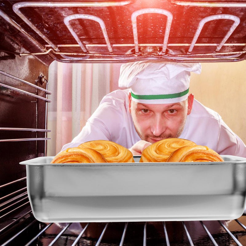 🍳 صينية خبز من الستانلس ستيل مثالية لشوي السمك - Image 4