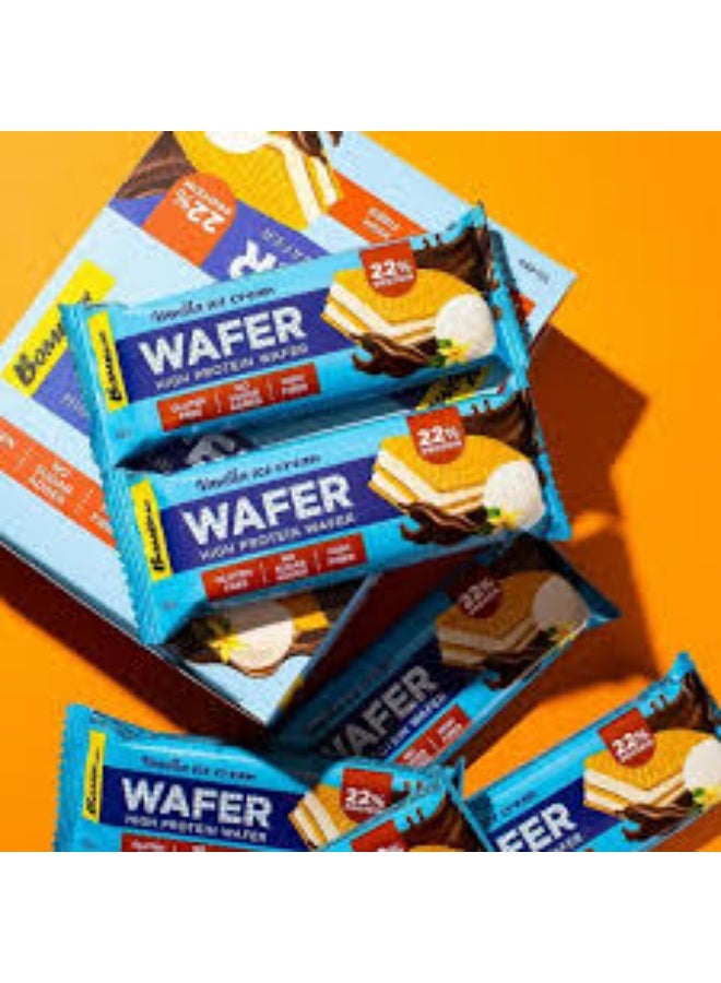 بومبار ويفر عالي البروتين بنكهة آيس كريم الفانيليا 45 جم عبوة من 12 قطعة - Image 4