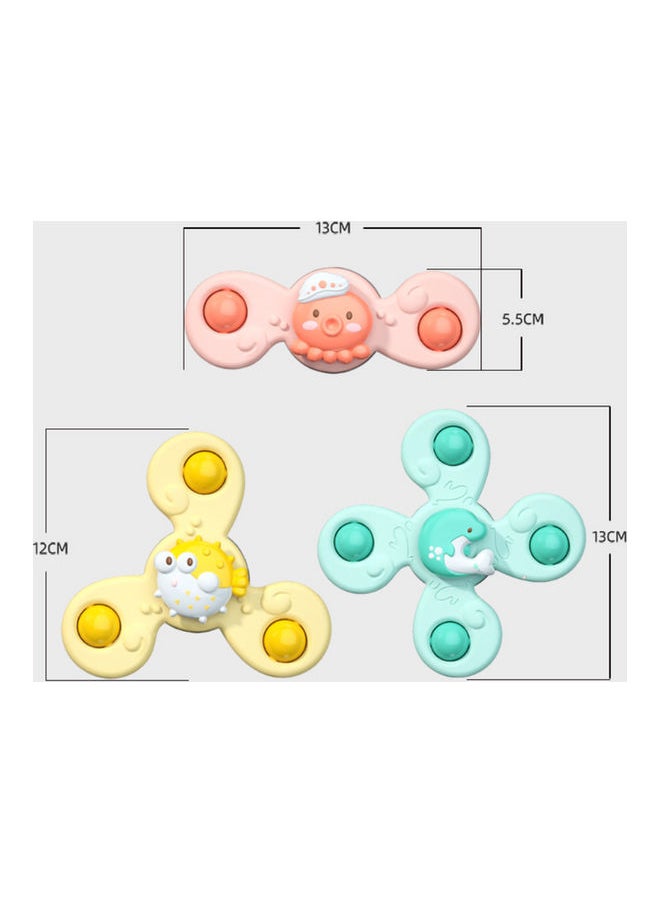 Generic - 3PCS Suction Cup Spinner Toys Novelty Sensory Toys,Baby Suction Cup Toys,Spinning Toys, Early Learning Bathtub Toys,Intelligence Development Toys,Toddler Toys with Suction Cups - Image 1