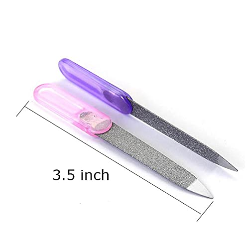 LUXXII 8 Pack 35 inch Stainless Steel Metal Nail File for Fingernails Toenails Scraping Strengthening Finger Manicure File - Image 5