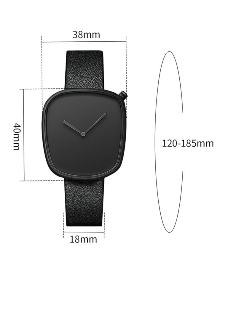 TOMI Fashion Business Mens Quartz Wrist Watches Waterproof Square Stainless Watch Gifts for Him Students Women Husband - Image 3