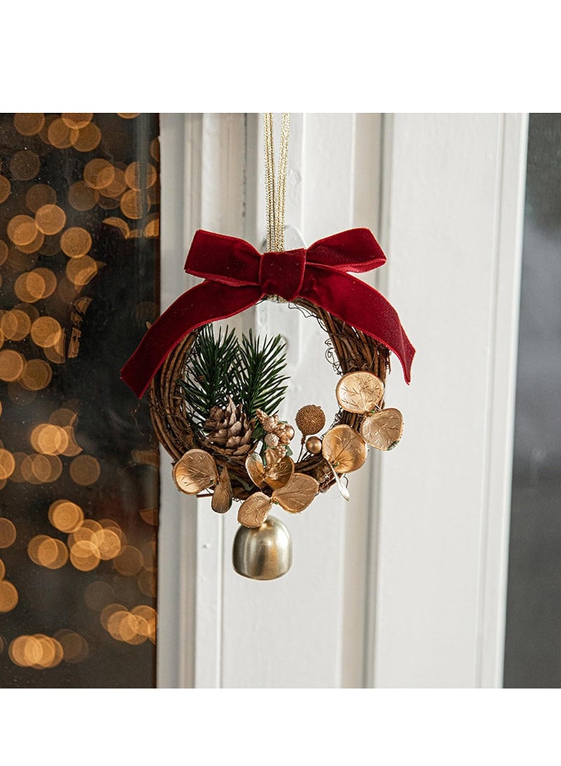 فيبارتي 2 حزمة إكليل عيد الميلاد مع أجراس للزينة - Image 2