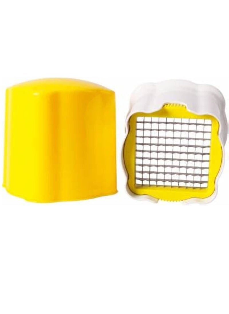 Generic - Potato Wedges Finger French Fries Slicer Dicer Press Cutter With Cutting Blade Kitchen Tool Yellow - Image 1