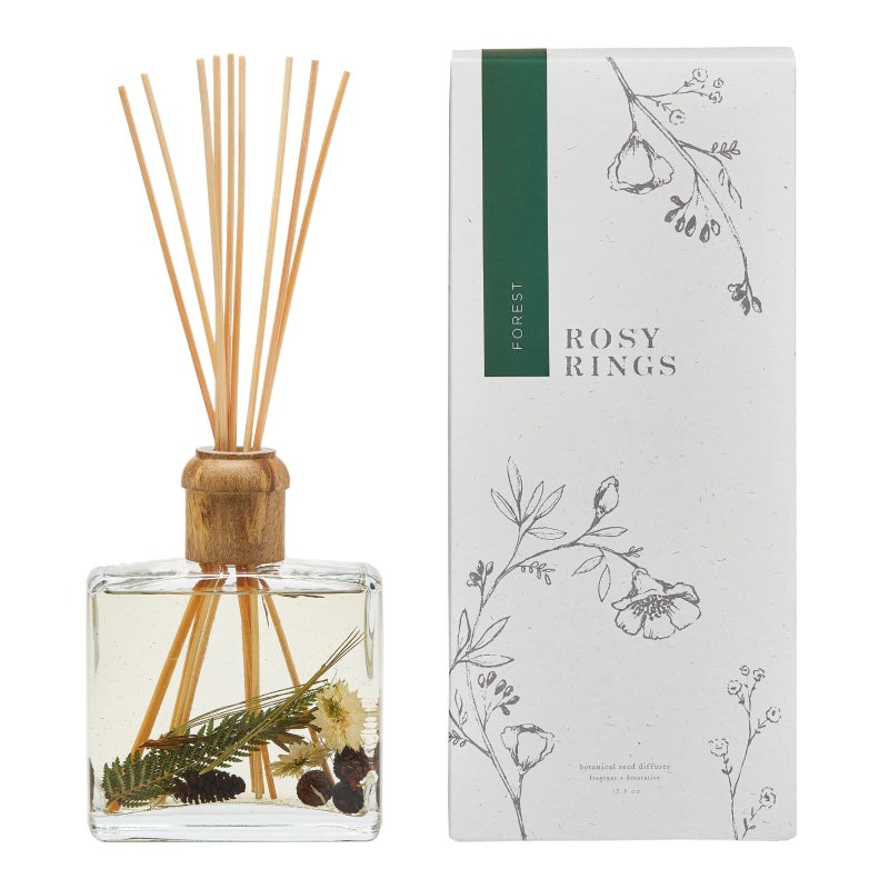 Rosy Rings Botanical Reed Diffuser Forest 13 Ounces - Lasts 6-12 Months, Aromatherapy Diffuser, Reed Diffuser with Botanicals Perfect for Home Decor! - Image 1