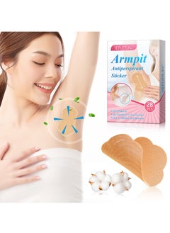 Sefudun 28 Pieces Invisible Disposable Sweat-absorbing Stickers Anti-Underarm Odor And Odor Underarm Antiperspirant Stickers  - Image 1