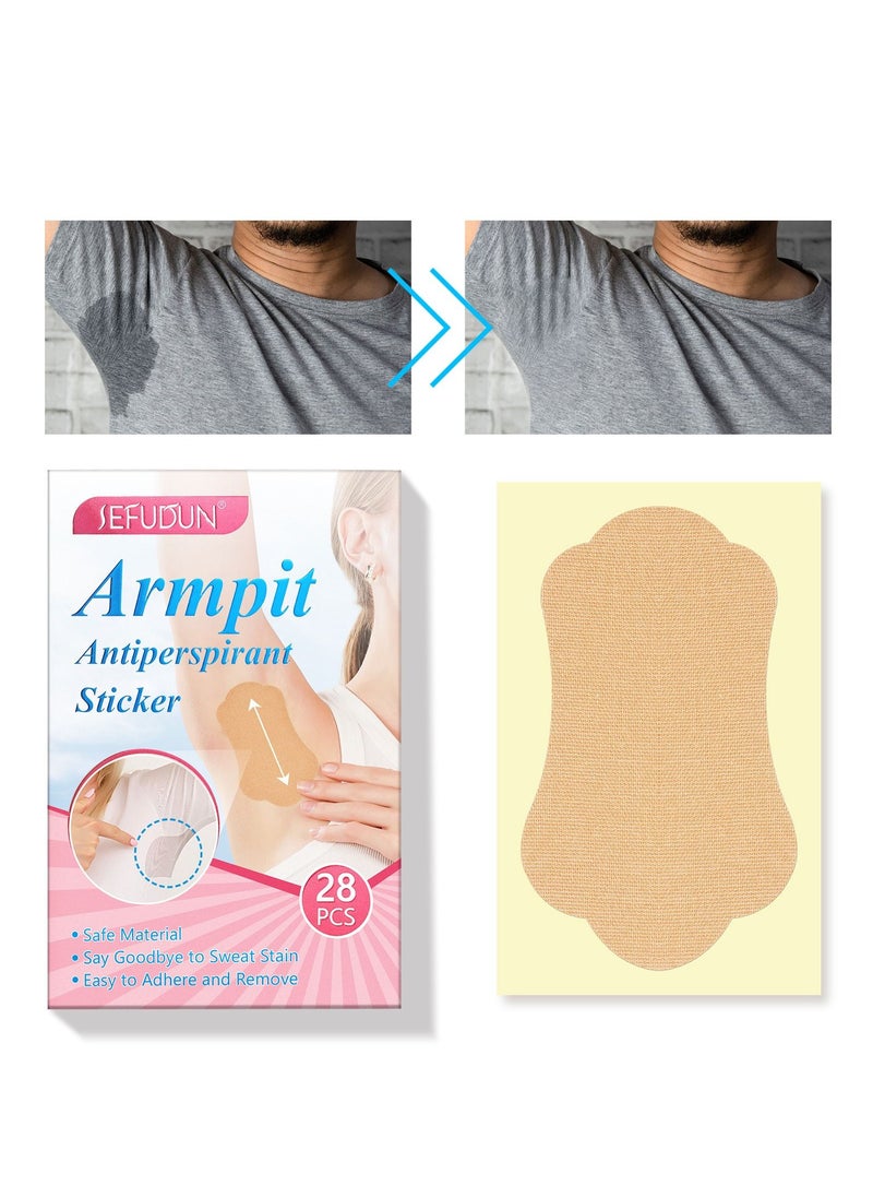 Sefudun - 28 Pieces Invisible Disposable Sweat-absorbing Stickers Anti-Underarm Odor And Odor Underarm Antiperspirant Stickers - Image 1