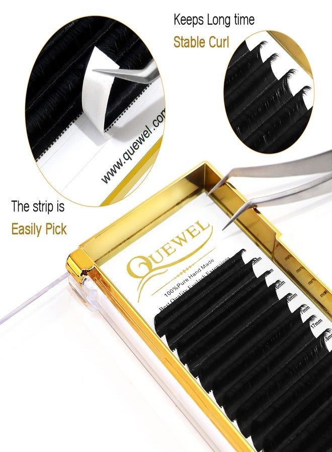 QUEWEL Volume Eyelash Extensions | 0.03-0.12mm | C/CC/D/DD Curl | 8-25mm Length | Easy Fan Volume Lash 2D-20D Self Fanning Volume Lashes 0.07D Mix-15-20mm Long Lasting Blooming Lashes(0.07D Mix15-20) - Image 2