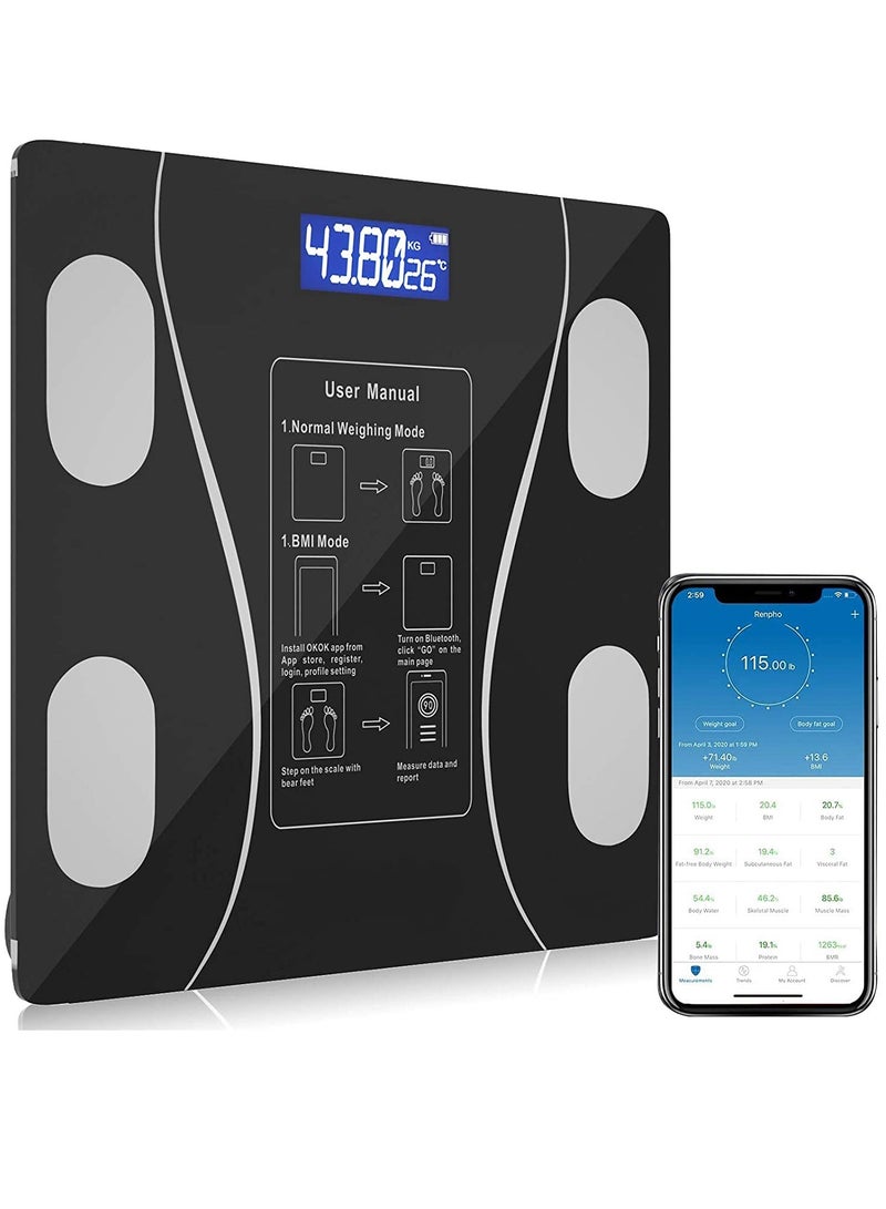 ميزان ذكي لقياس الوزن والدهون في الجسم - Image 1