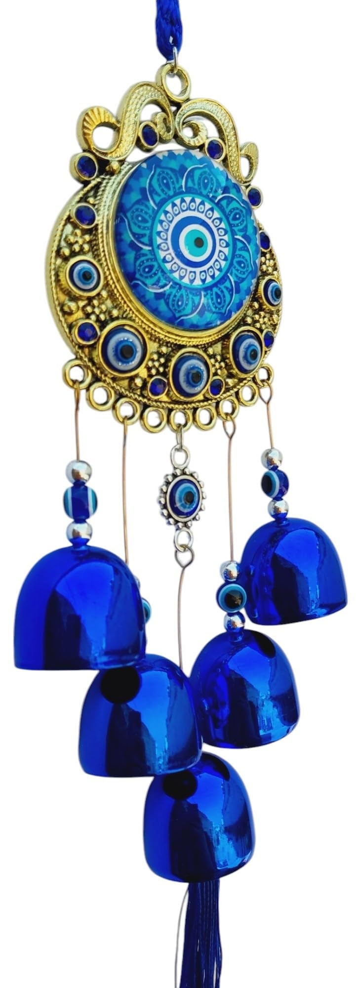 ARTISKRITI Evil Eye Hanging Nazar Battu for Home Entrance Decoration, House Main Door Decor Hanging Decorative Items, Feng Shui Items for Good Luck (Antique Mandala) - Image 2